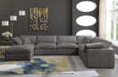 Cozy Grey Velvet Cloud Modular Sectional - Town Of Bargains Furniture - NY