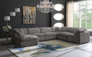 Cozy Grey Velvet Cloud Modular Sectional - Town Of Bargains Furniture - NY