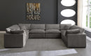 Cozy Grey Velvet Cloud Modular Sectional - Town Of Bargains Furniture - NY