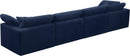 Cozy Navy Velvet Cloud Modular Sofa - Town Of Bargains Furniture - NY
