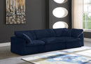 Cozy Navy Velvet Cloud Modular Sofa - Town Of Bargains Furniture - NY
