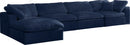 Cozy Navy Velvet Cloud Modular Sectional - Town Of Bargains Furniture - NY
