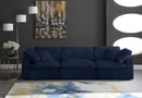 Cozy Navy Velvet Cloud Modular Sofa - Town Of Bargains Furniture - NY