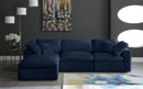 Cozy Navy Velvet Cloud Modular Sectional - Town Of Bargains Furniture - NY