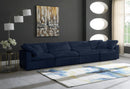 Cozy Navy Velvet Cloud Modular Sofa - Town Of Bargains Furniture - NY