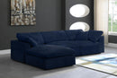 Cozy Navy Velvet Cloud Modular Sectional - Town Of Bargains Furniture - NY
