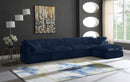 Cozy Navy Velvet Cloud Modular Sectional - Town Of Bargains Furniture - NY