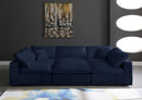 Cozy Navy Velvet Cloud Modular Sectional - Town Of Bargains Furniture - NY