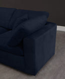 Cozy Navy Velvet Cloud Modular Sectional - Town Of Bargains Furniture - NY