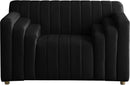 Naya Black Velvet Chair - Town Of Bargains Furniture - NY