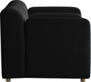 Naya Black Velvet Chair - Town Of Bargains Furniture - NY