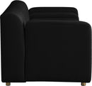 Naya Black Velvet Loveseat - Town Of Bargains Furniture - NY