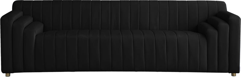 Naya Black Velvet Sofa