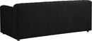 Naya Black Velvet Loveseat - Town Of Bargains Furniture - NY