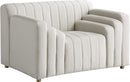 Naya Cream Velvet Chair - Town Of Bargains Furniture - NY