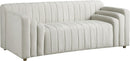 Naya Cream Velvet Loveseat - Town Of Bargains Furniture - NY