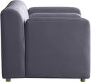Naya Grey Velvet Chair - Town Of Bargains Furniture - NY