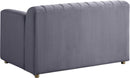 Naya Grey Velvet Chair - Town Of Bargains Furniture - NY