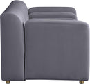 Naya Grey Velvet Loveseat - Town Of Bargains Furniture - NY