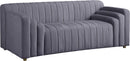 Naya Grey Velvet Loveseat - Town Of Bargains Furniture - NY
