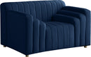 Naya Navy Velvet Chair - Town Of Bargains Furniture - NY