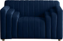 Naya Navy Velvet Chair - Town Of Bargains Furniture - NY