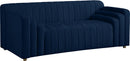 Naya Navy Velvet Loveseat - Town Of Bargains Furniture - NY