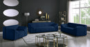 Naya Navy Velvet Sofa - Town Of Bargains Furniture - NY