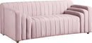 Naya Pink Velvet Loveseat - Town Of Bargains Furniture - NY
