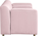 Naya Pink Velvet Loveseat - Town Of Bargains Furniture - NY