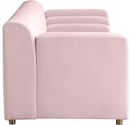 Naya Pink Velvet Sofa - Town Of Bargains Furniture - NY