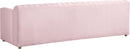 Naya Pink Velvet Sofa - Town Of Bargains Furniture - NY
