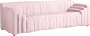 Naya Pink Velvet Sofa - Town Of Bargains Furniture - NY