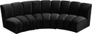 Infinity Black Velvet 3pc. Modular Sectional - Town Of Bargains Furniture - NY