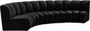 Infinity Black Velvet 4pc. Modular Sectional - Town Of Bargains Furniture - NY
