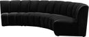 Infinity Black Velvet 4pc. Modular Sectional - Town Of Bargains Furniture - NY