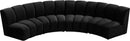 Infinity Black Velvet 4pc. Modular Sectional - Town Of Bargains Furniture - NY