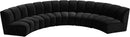 Infinity Black Velvet 5pc. Modular Sectional - Town Of Bargains Furniture - NY
