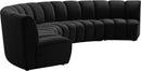 Infinity Black Velvet 5pc. Modular Sectional - Town Of Bargains Furniture - NY
