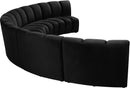 Infinity Black Velvet 5pc. Modular Sectional - Town Of Bargains Furniture - NY