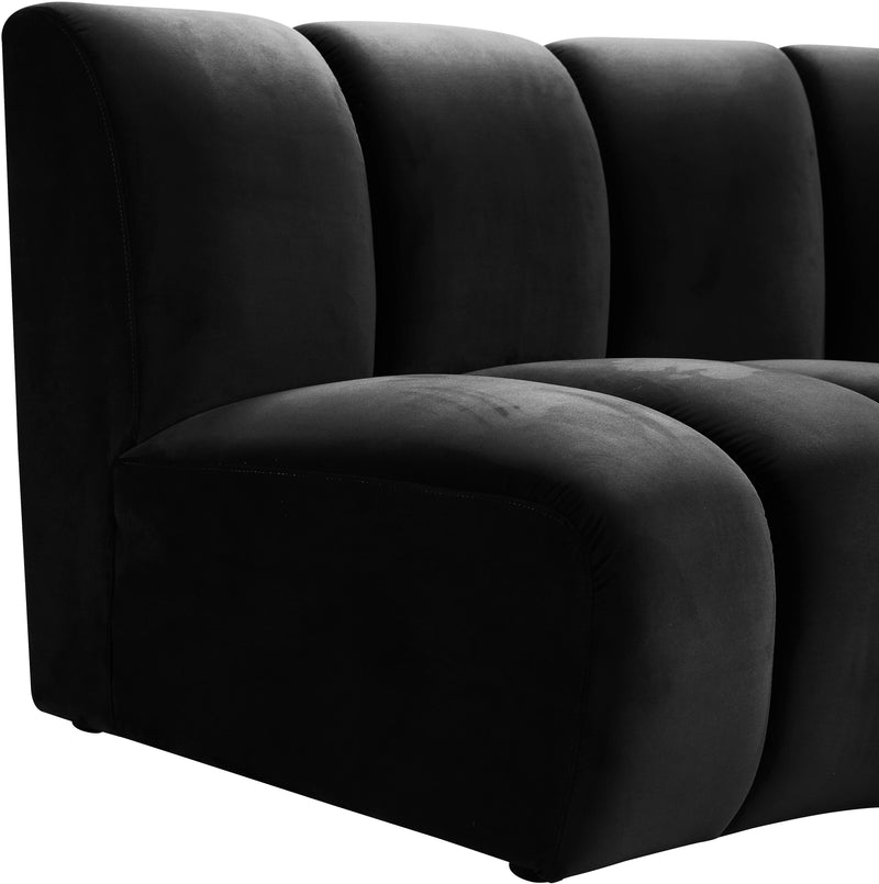 Infinity Black Velvet 8pc. Modular Sectional - Town Of Bargains Furniture - NY