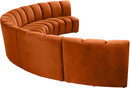 Infinity Cognac Velvet 5pc. Modular Sectional - Town Of Bargains Furniture - NY