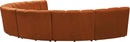 Infinity Cognac Velvet 7pc. Modular Sectional - Town Of Bargains Furniture - NY