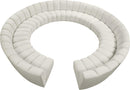 Infinity Cream Velvet 12pc. Modular Sectional - Town Of Bargains Furniture - NY