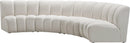 Infinity Cream Velvet 4pc. Modular Sectional - Town Of Bargains Furniture - NY