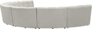 Infinity Cream Velvet 7pc. Modular Sectional - Town Of Bargains Furniture - NY