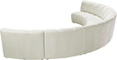 Infinity Cream Velvet 6pc. Modular Sectional - Town Of Bargains Furniture - NY