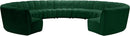 Infinity Green Velvet 11pc. Modular Sectional - Town Of Bargains Furniture - NY