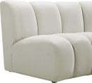 Infinity Cream Velvet 9pc. Modular Sectional - Town Of Bargains Furniture - NY