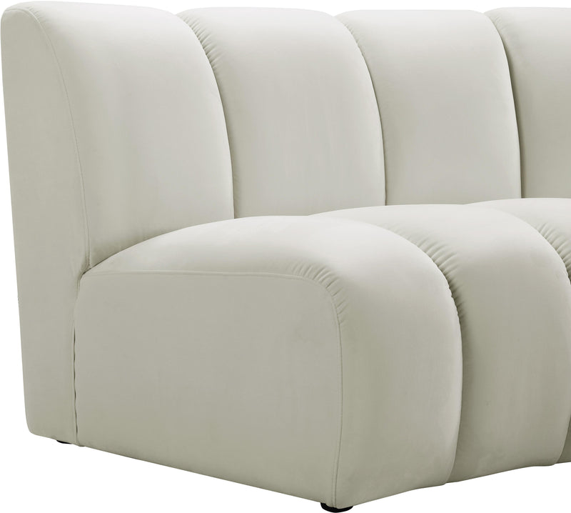 Infinity Cream Velvet 8pc. Modular Sectional - Town Of Bargains Furniture - NY